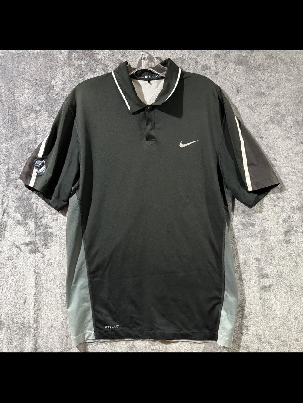Nike Dri Fit x Tiger Woods Golf Polo Shirt Black [639822-010] Men’s Size Small